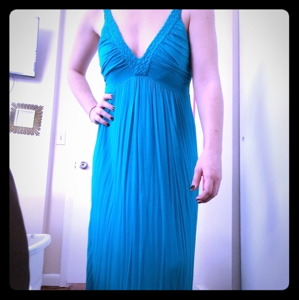 Blue maxi dress